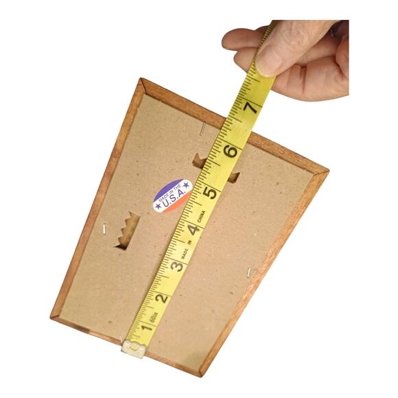 Home Interior Vintage 1970's Wooden Framed Set If 2 Mirrors New In Box USA Made - Picture 8 of 8